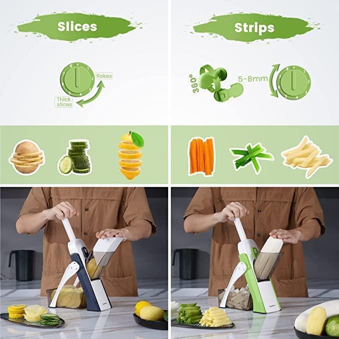 All in 1 Multi-Purpose Mandoline Slicer - Premium  from Mystical9 - Just Rs 870 /- Shop now at Mystical9.com