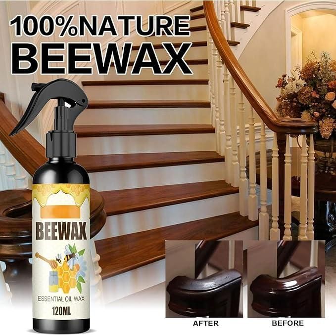 Natural Micro-Molecularized Beeswax Spray, Furniture Polish and Cleaner for Wood - Premium  from Mystical9 - Just Rs 499 /- Shop now at Mystical9.com