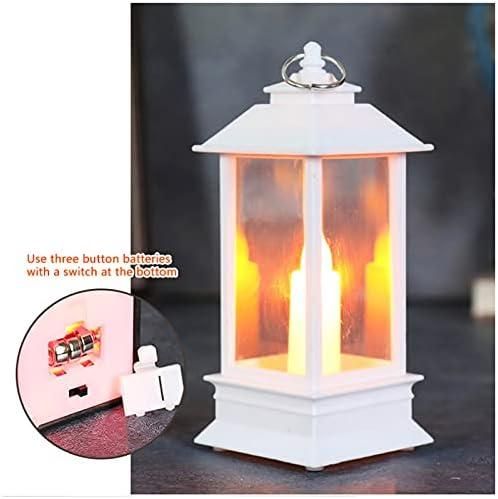 Decorative Lanterns Hanging Lantern with Flashing Led Pillar Candles Battery Operated(Pack Of 3) - Premium  from Mystical9 - Just Rs 830 /- Shop now at Mystical9.com