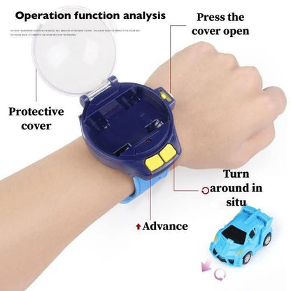 Speed Up Car Cartoon Mini Watch Car Toy, Usb Rechargeable Remote Control Toy - Premium  from Mystical9 - Just Rs 900 /- Shop now at Mystical9.com