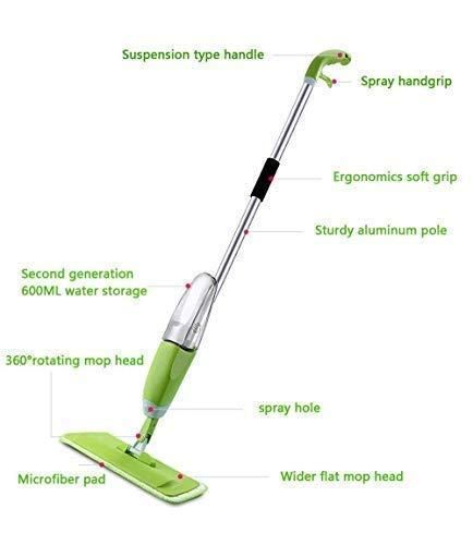 Aluminium Microfiber Floor Cleaning Spray Mop - Premium  from Mystical9 - Just Rs 950 /- Shop now at Mystical9.com