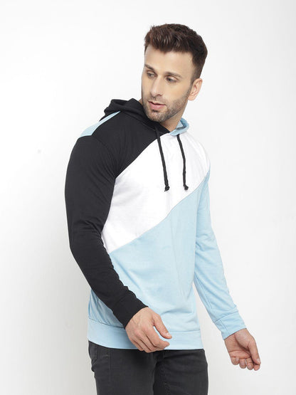 Cotton Blend Solid Full Sleeves Mens Hooded T-Shirt - Premium  from Mystical9 - Just Rs 674 /- Shop now at Mystical9.com