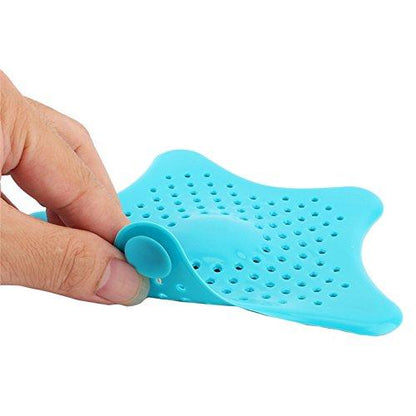 Starfish Hair Catcher Rubber Bath Sink Strainer Shower Drain Cover Trap Basin  (Pack of 2) - Premium  from Mystical9 - Just Rs 600 /- Shop now at Mystical9.com