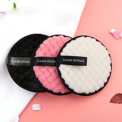 Microfiber Reusable Makeup Removal Sponge Pads For Deep Cleansing (Pack of 3) - Premium  from Mystical9 - Just Rs 595 /- Shop now at Mystical9.com