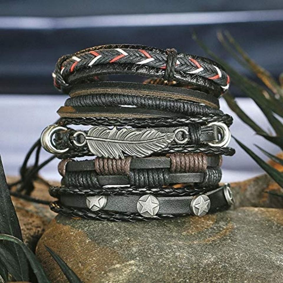 Combo of Latest Men's Bracelets - Premium  from Mystical9 - Just Rs 608 /- Shop now at Mystical9.com