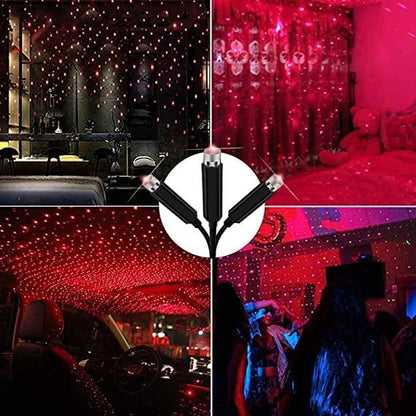 EXPANDABLES Auto Roof Star Projector Lights, USB Portable Adjustable Flexible Interior Car Night Lamp Decorations with Romantic Galaxy Atmosphere fit Car, Ceiling, Bedroom, Party and More Shower Laser Light Pack Of 2 - Premium  from Mystical9 - Just Rs 640 /- Shop now at Mystical9.com