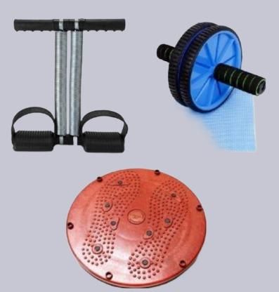 Tummy Trimmer, Twister, ABS Wheel Set for Workout - Premium  from Mystical9 - Just Rs 900 /- Shop now at Mystical9.com