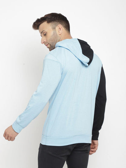 Cotton Blend Solid Full Sleeves Mens Hooded T-Shirt - Premium  from Mystical9 - Just Rs 674 /- Shop now at Mystical9.com