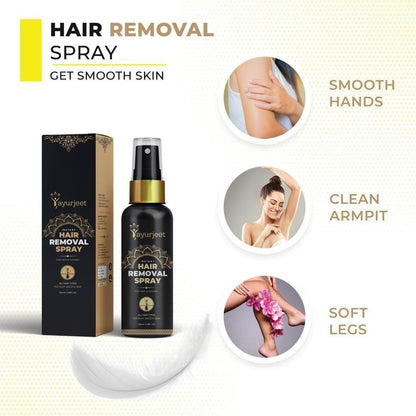 Ayurjeet Herbal HAIR REMOVAL SPRAY FOAM - Premium  from Mystical9 - Just Rs 550 /- Shop now at Mystical9.com