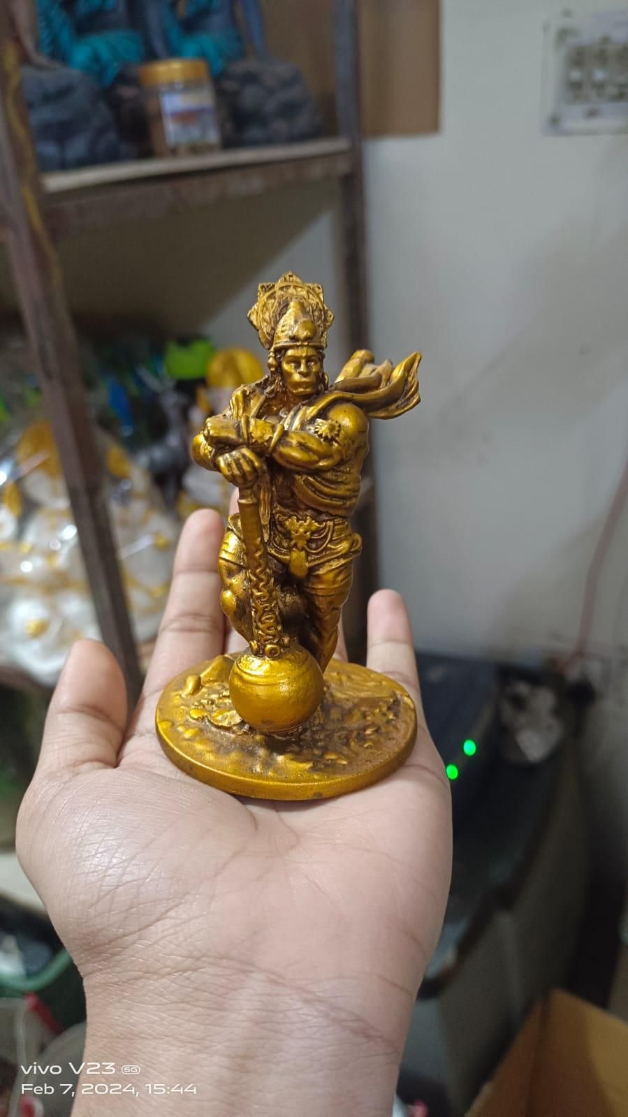 Premium Car Dashboard Resin Bahubali Hanuman Idol Home Decor Item Hanuman Murti Statue for Desk & Gift - Premium  from Mystical9 - Just Rs 699 /- Shop now at Mystical9.com