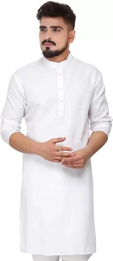 Men's Cotton Solid Kurtas - Premium  from Mystical9 - Just Rs 715 /- Shop now at Mystical9.com