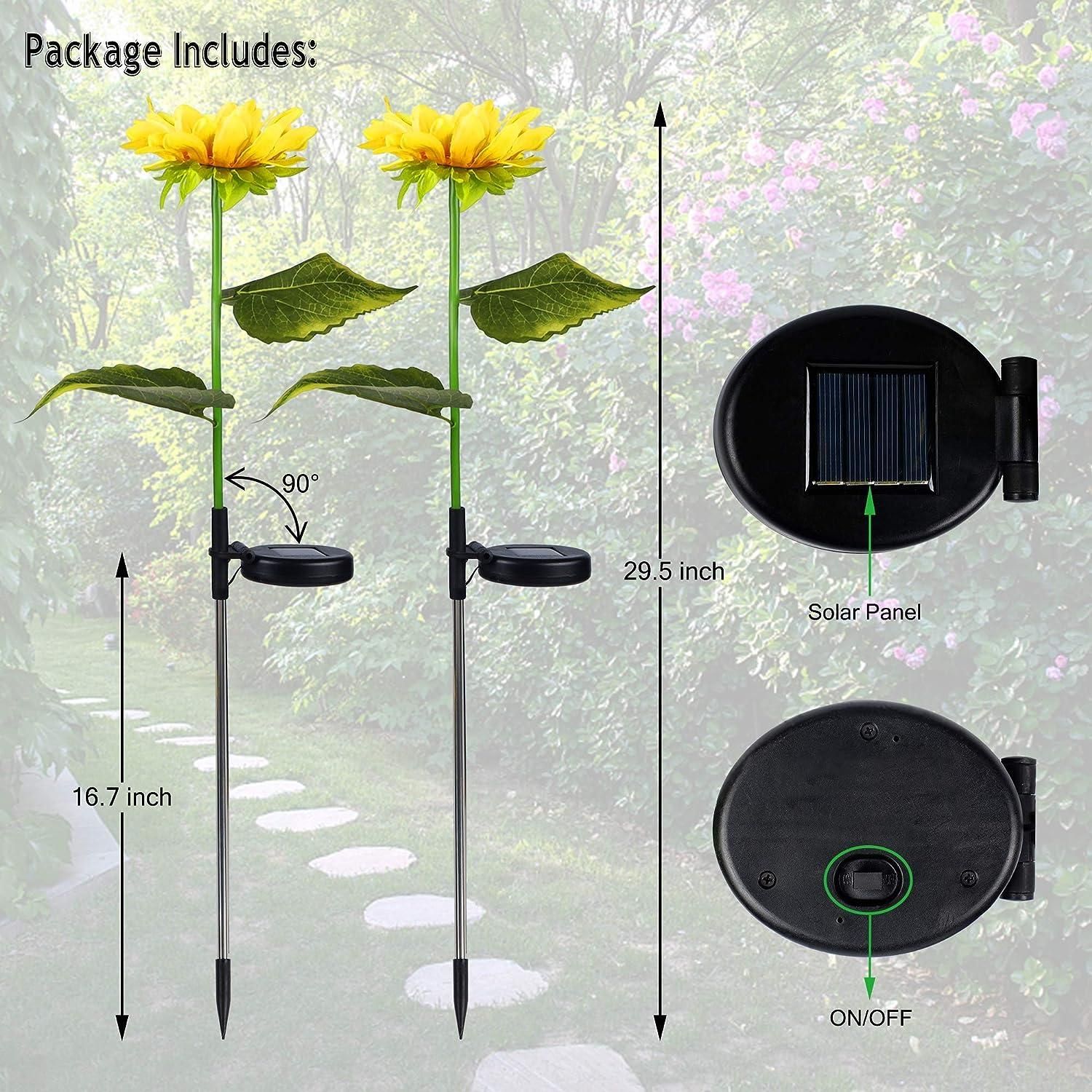 Sunflower Solar Powered Light (Pack of 1) - Premium  from Mystical9 - Just Rs 750 /- Shop now at Mystical9.com