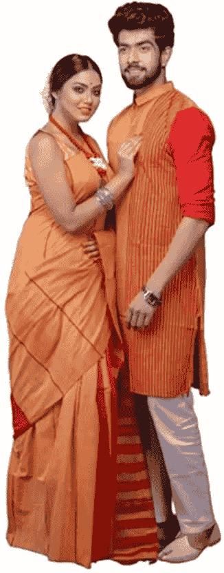 Combo of Men & Women's Khadi Cotton Kurta & Saree Set - Premium  from Mystical9 - Just Rs 1491 /- Shop now at Mystical9.com