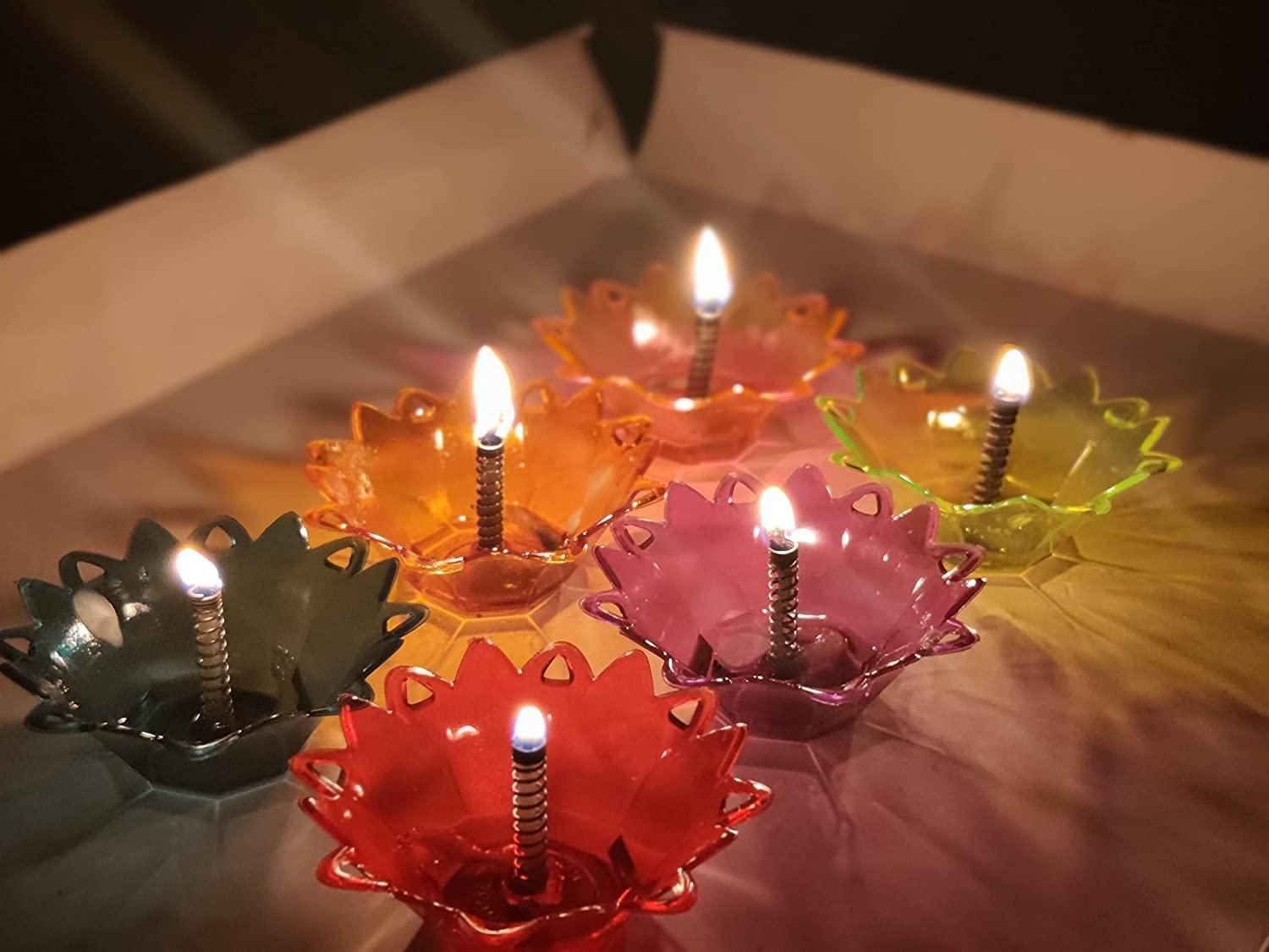 Set of 12 and set of 24 3D Reflection Diya - Premium  from Mystical9 - Just Rs 590 /- Shop now at Mystical9.com