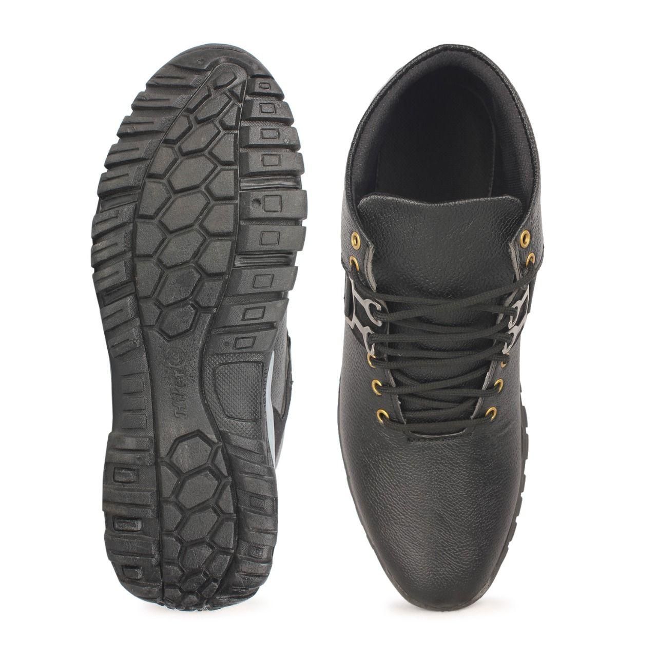 Monex New Latest Black Shoes For Mens - Premium  from Mystical9 - Just Rs 850 /- Shop now at Mystical9.com