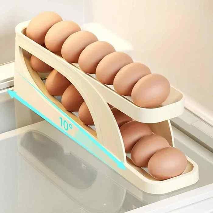 Automatically Rolling Egg Holder Container Display Rack - Premium  from Mystical9 - Just Rs 800 /- Shop now at Mystical9.com