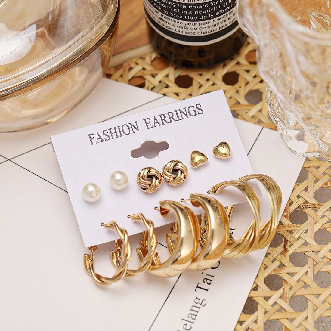 Combo Pack Of Earrings(Pack Of 6) - Premium  from Mystical9 - Just Rs 649 /- Shop now at Mystical9.com