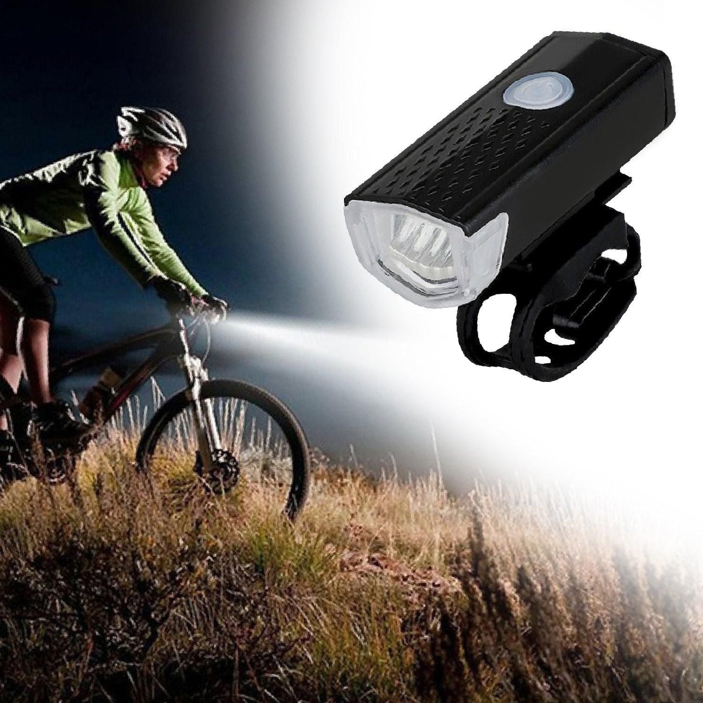 USB Rechargeable Bicycle Light Set 400 - Premium  from Mystical9 - Just Rs 765 /- Shop now at Mystical9.com