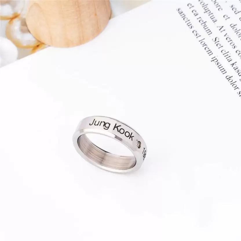 Titanium Stylish Look Unisex Ring Stainless Steel Silver Plated Ring - Premium  from Mystical9 - Just Rs 550 /- Shop now at Mystical9.com