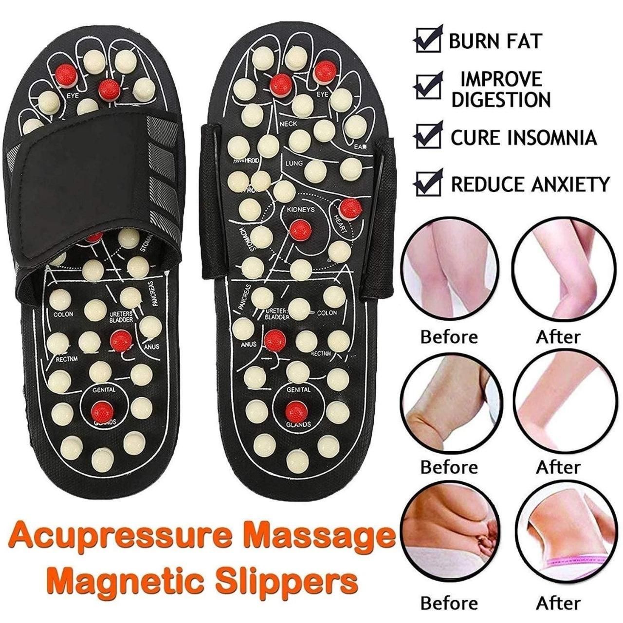 Acupressure and Magnetic Therapy Paduka Slippers for Full Body Blood Circulation Yoga Paduka Acupressure Foot Relaxer For Men and Women - Premium  from Mystical9 - Just Rs 650 /- Shop now at Mystical9.com