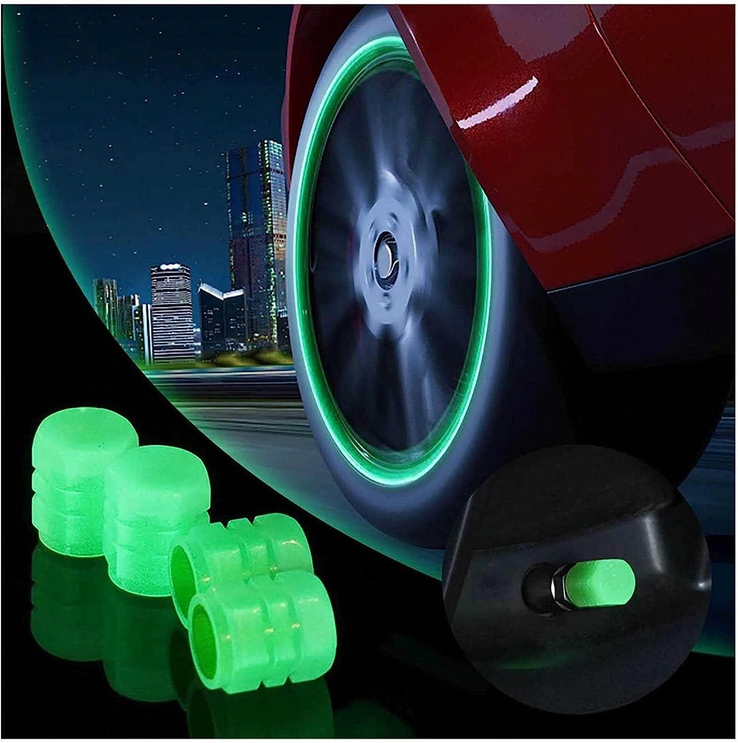 Universal Silicone Prank Type Tire Caps - Premium  from Mystical9 - Just Rs 500 /- Shop now at Mystical9.com