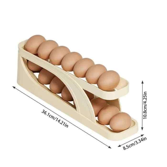 Automatically Rolling Egg Holder Container Display Rack - Premium  from Mystical9 - Just Rs 800 /- Shop now at Mystical9.com