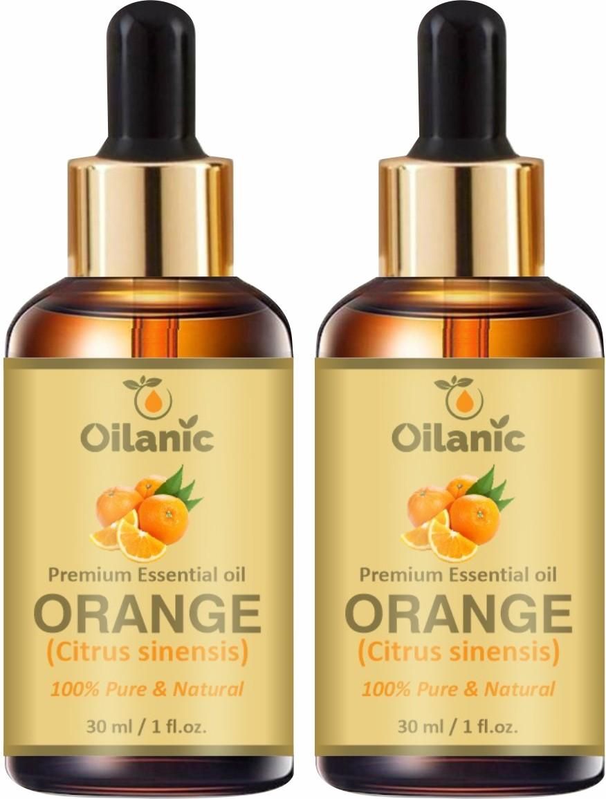 Oilanic Premium Orange Essential Oil Combo pack of 2 bottles of 30 ml(60 ml) - Premium  from Mystical9 - Just Rs 600 /- Shop now at Mystical9.com