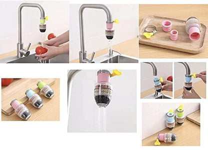 Faucet Filter- Six Layer Activated Carbon Water Faucet Filter (Assorted Color)( Pack of 1) - Premium  from Mystical9 - Just Rs 525 /- Shop now at Mystical9.com