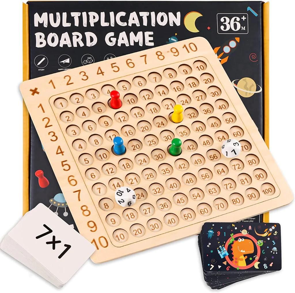 Wooden Multiplication Board Game - Premium  from Mystical9 - Just Rs 849 /- Shop now at Mystical9.com