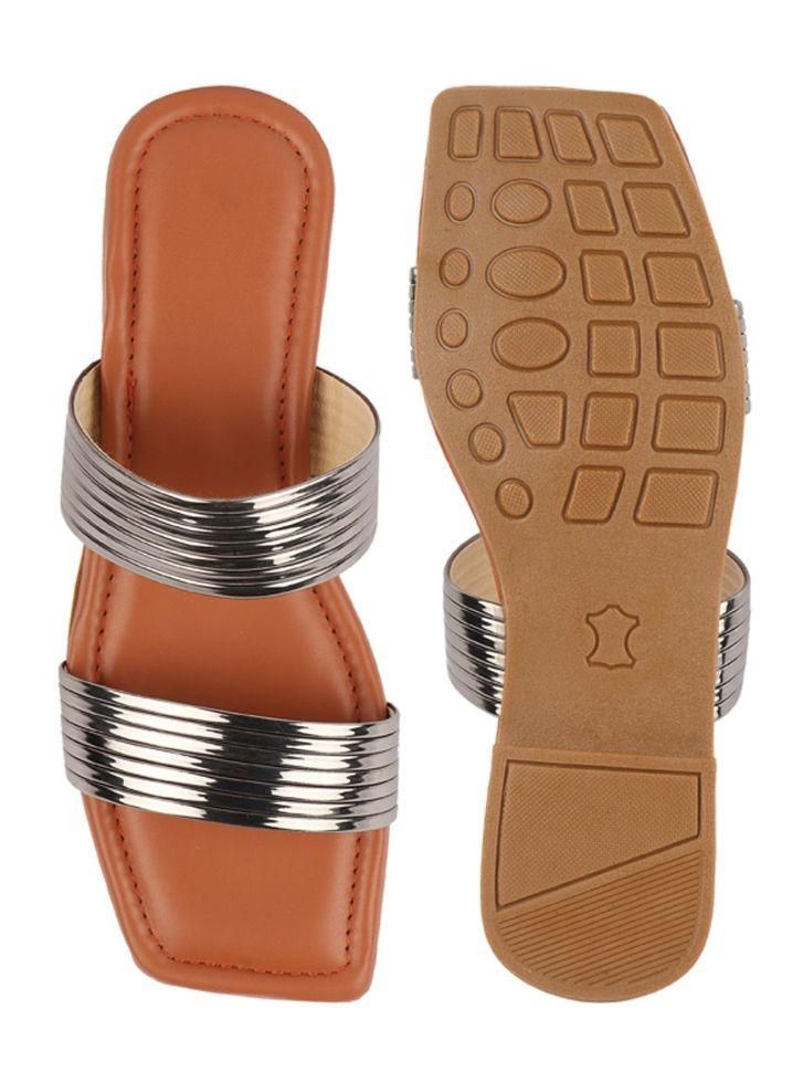 Fashionable Ethnic Flat Sandal For Women's - Premium  from Mystical9 - Just Rs 800 /- Shop now at Mystical9.com