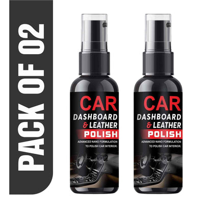 Dashboard Polish And Leather Conditioner + Protectant Car Dashboard Polish (Pack of 2) - Premium  from Mystical9 - Just Rs 700 /- Shop now at Mystical9.com