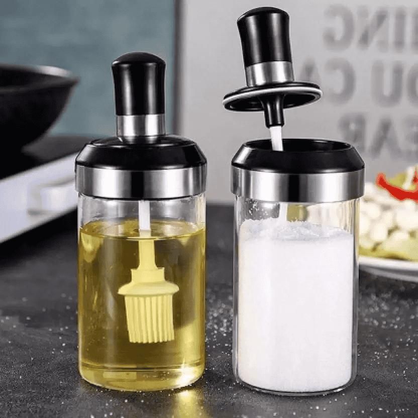 Oil & Vinegar Set Glass��(2 Piece) - Premium  from Mystical9 - Just Rs 650 /- Shop now at Mystical9.com