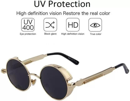 UV Protection Round Sunglasses - Premium  from Mystical9 - Just Rs 800 /- Shop now at Mystical9.com