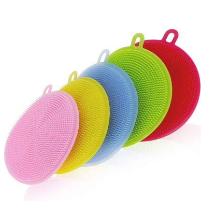 Scrubber- Non Stick Silicone  Dishwashing Scrubber(Pack of 4) - Premium  from Mystical9 - Just Rs 540 /- Shop now at Mystical9.com