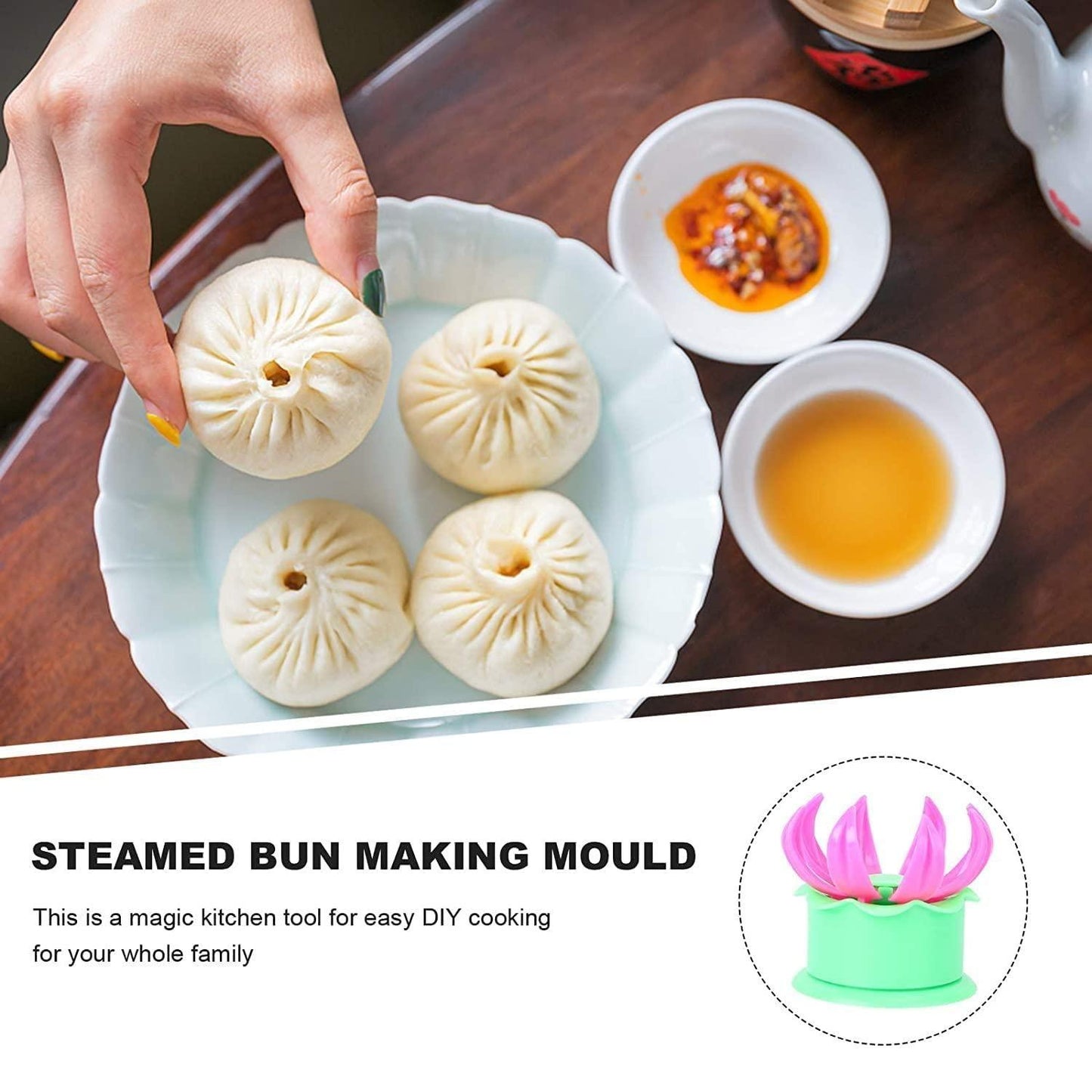 Momos Maker- Plastic Momo Maker Mold - Premium  from Mystical9 - Just Rs 499 /- Shop now at Mystical9.com