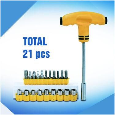 Fidato 21 Pcs Screwdriver Socket Tool Kit - Premium  from Mystical9 - Just Rs 700 /- Shop now at Mystical9.com