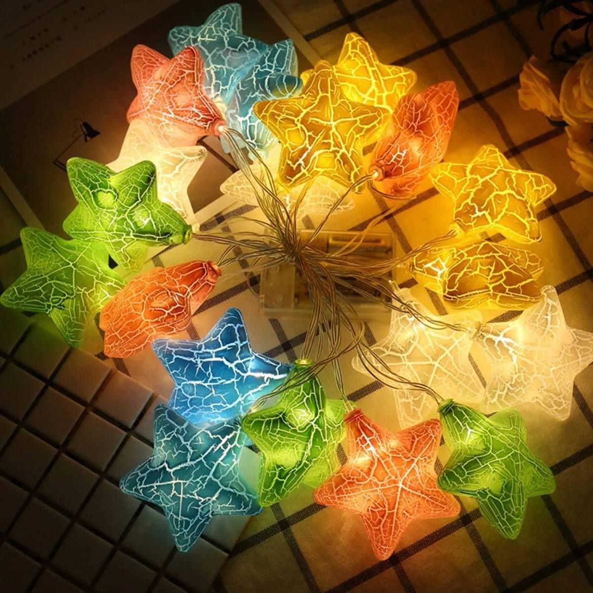 Multicolor Crack Star String light - Premium  from Mystical9 - Just Rs 750 /- Shop now at Mystical9.com