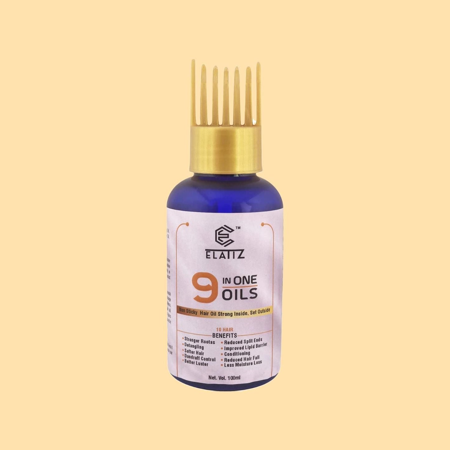 Elatiz 9 IN One Hair Oil For All Type of Hair - Premium  from Mystical9 - Just Rs 500 /- Shop now at Mystical9.com