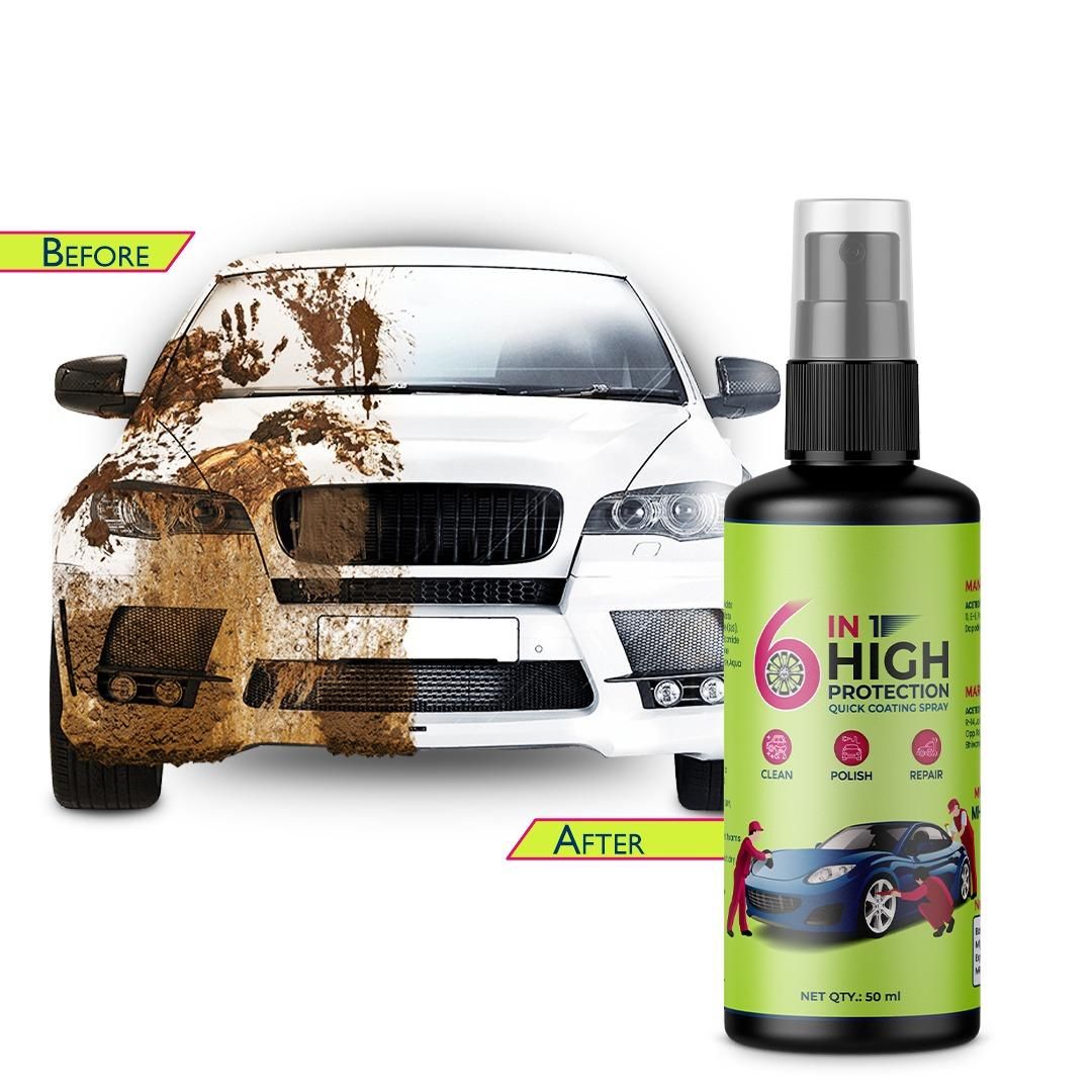 6 in 1 High Protection Quick Coating Spray (Pack of 1) - Premium  from Mystical9 - Just Rs 500 /- Shop now at Mystical9.com