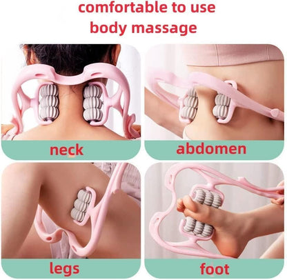 6 Wheel Dual Pressure Point Cervical Neck Massager - Premium  from Mystical9 - Just Rs 700 /- Shop now at Mystical9.com