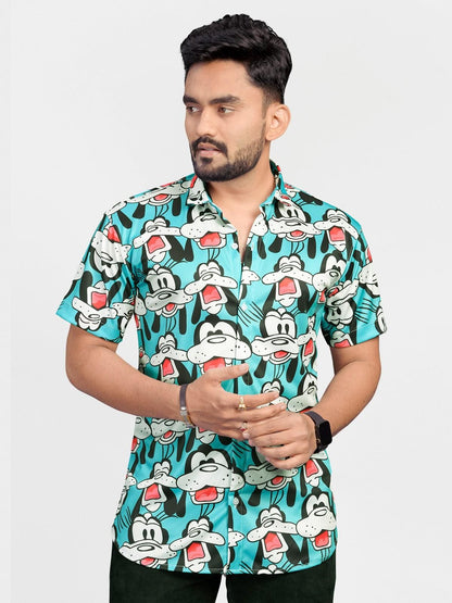 Lycra Blend Printed Half Sleeves Regular Fit Mens Casual Shirt - Premium  from Mystical9 - Just Rs 740 /- Shop now at Mystical9.com