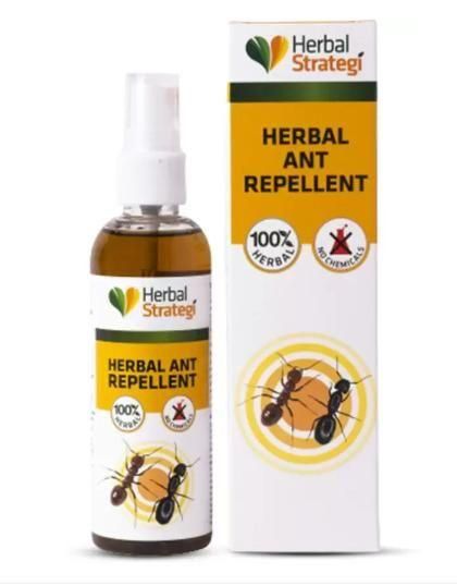 HERBAL STRATEGI Ant Repellent Spray Non-Toxic 100% Herbal Stain Free  (100 ml) - Premium  from Mystical9 - Just Rs 550 /- Shop now at Mystical9.com