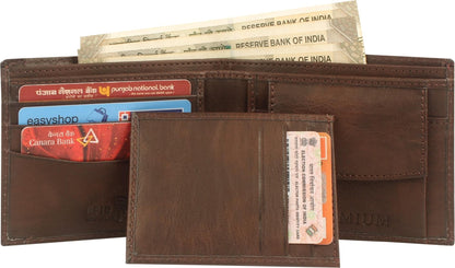 SAMTROH Men Formal Brown Artificial Leather Wallet (8 Card Slots) - Premium  from Mystical9 - Just Rs 600 /- Shop now at Mystical9.com