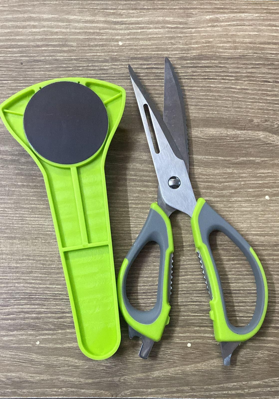 Household Scissors With Magnetic Holder - Premium  from Mystical9 - Just Rs 700 /- Shop now at Mystical9.com