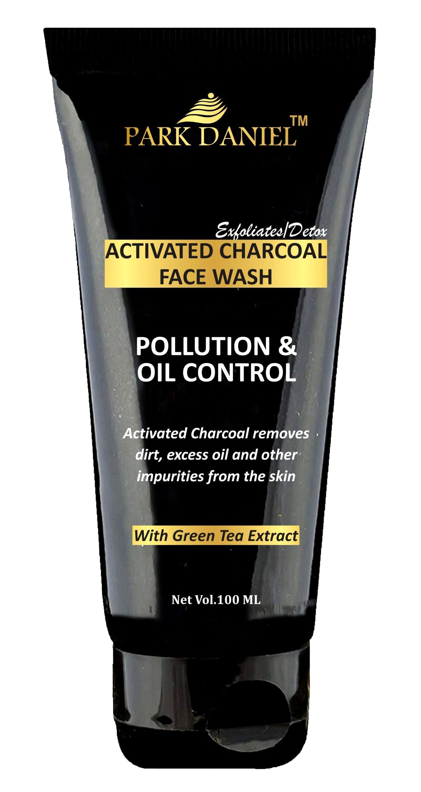 Park Daniel Activated Charcoal Face Wash -Pollution & Oil Control- To Remove Dirt, Excess Oil (100 ML), Black - Premium  from Mystical9 - Just Rs 500 /- Shop now at Mystical9.com