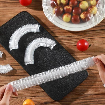 Food Covering Bag-Elastic Stretch Adjustable Bowl Lids Universa Plastic Bags Food Cover( 100 Pcs) - Premium  from Mystical9 - Just Rs 550 /- Shop now at Mystical9.com