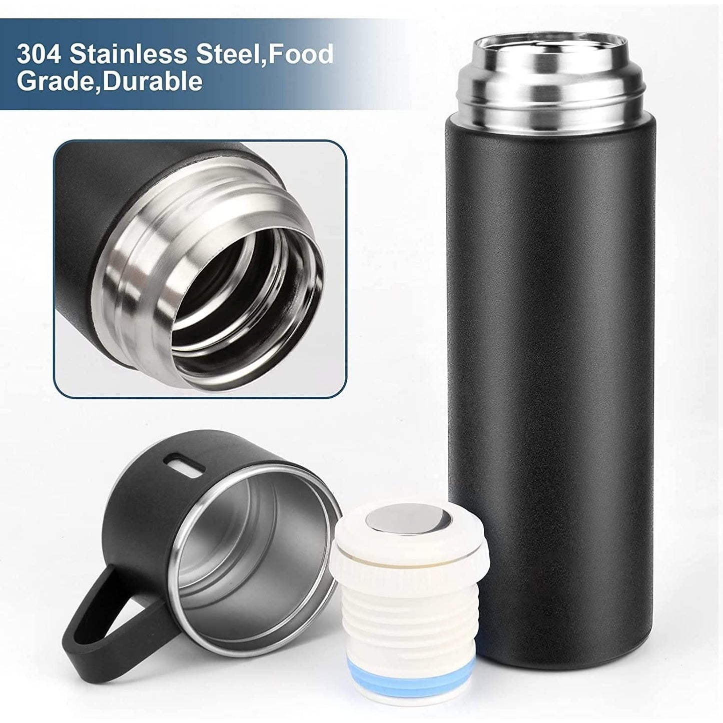 Stainless Steel Vacuum Flask Travel Water Bottle - Premium  from Mystical9 - Just Rs 790 /- Shop now at Mystical9.com