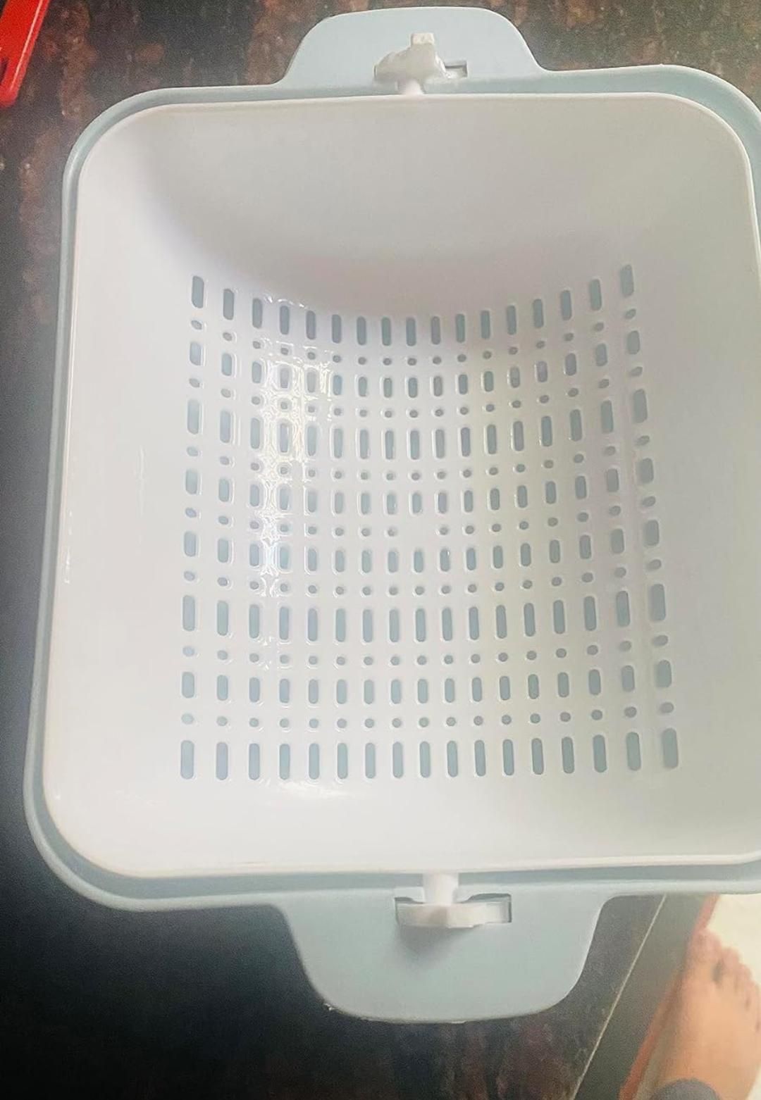 Multi-Functional Plastic Washing Vegetables and Fruit Draining Basket Strainer - Premium  from Mystical9 - Just Rs 580 /- Shop now at Mystical9.com