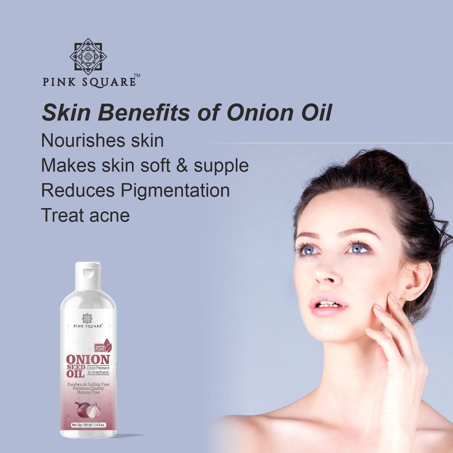 Premium Onion Herbal Hair Oil ( Non-Sticky) - For Strong and Shiny Hair Combo Pack of 4 Bottle of 100ml (400ml) - Premium  from Mystical9 - Just Rs 800 /- Shop now at Mystical9.com