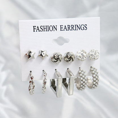 Combo Pack Of Earrings(Pack Of 6) - Premium  from Mystical9 - Just Rs 700 /- Shop now at Mystical9.com